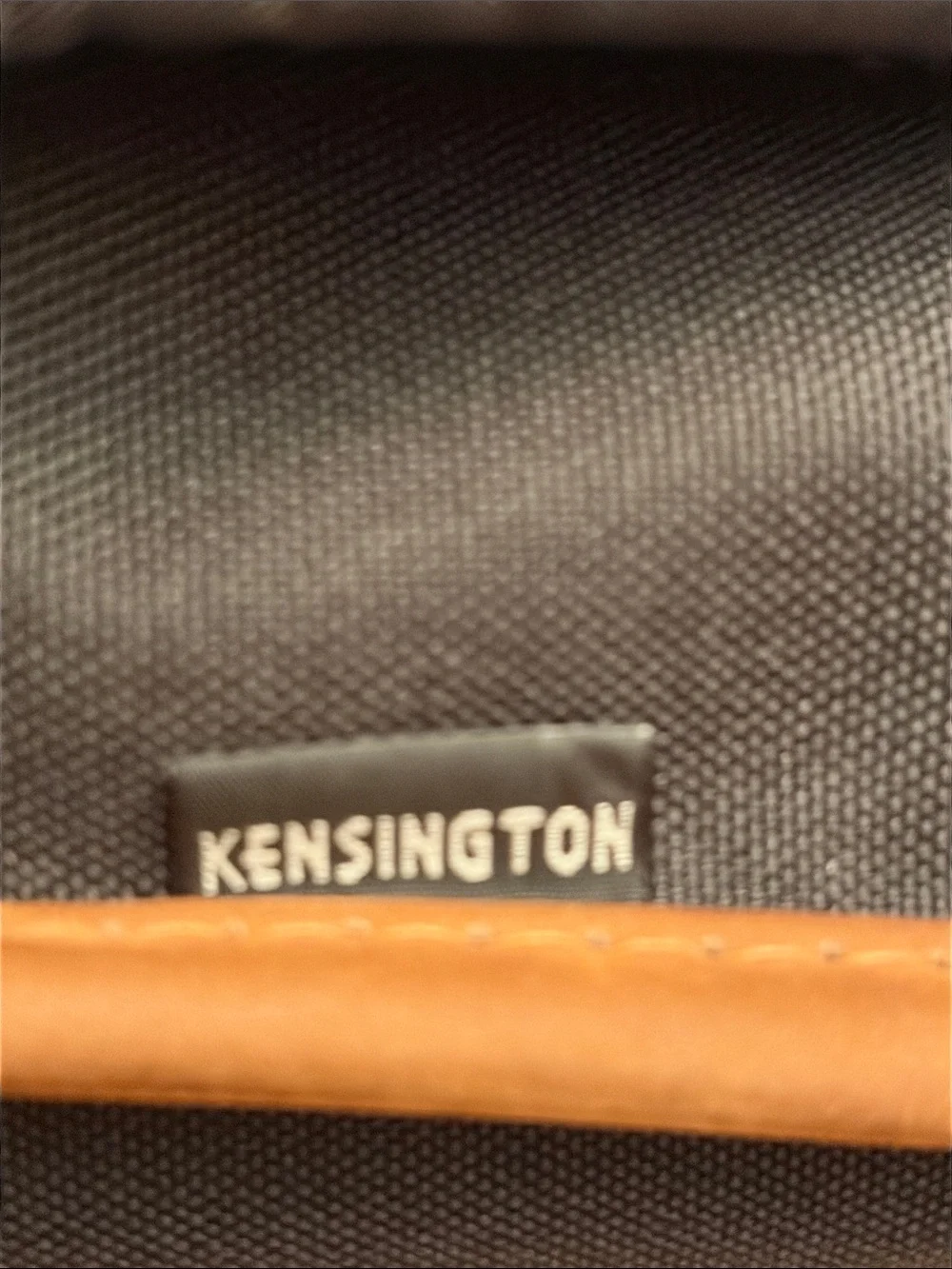 Kensington Messenger Bag Backpack 18x16x5 Black Brown Laptop Compartment